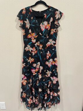 Tommy Hilfiger Floral Print Midi Dress
